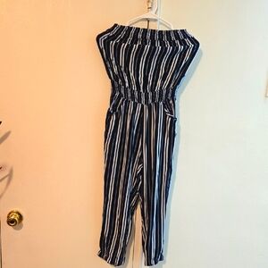 Striped Black and White Jumpsuit